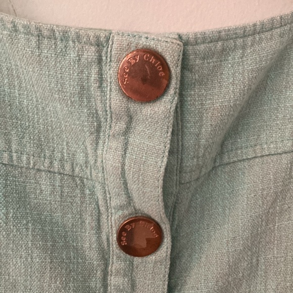 See by Chloe turquoise women’s top sz L / 44 - Picture 4 of 8
